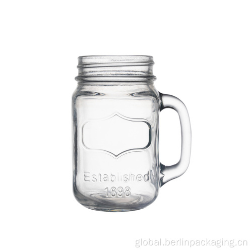 Home & Care 500ml Glass Beer Juice Tumble With Handle Supplier